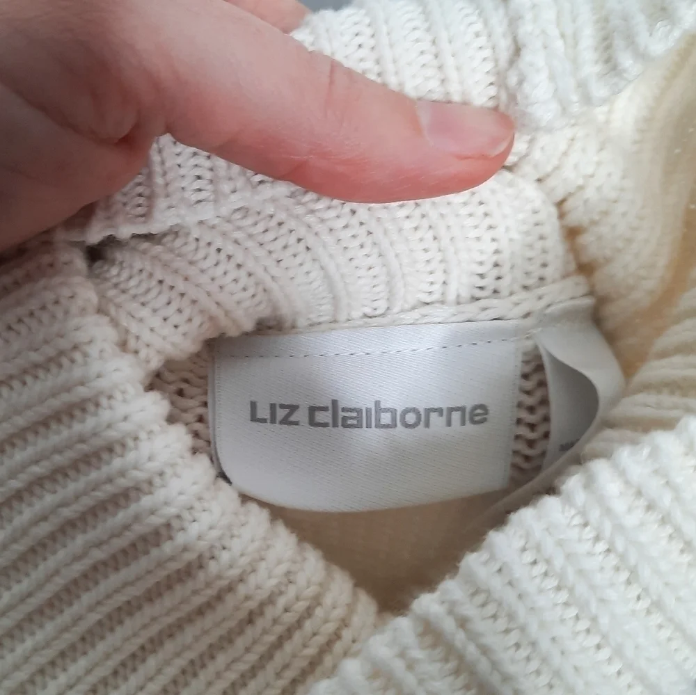 Vintage Liz Claiborne Americana Flag Turtleneck Sweater M